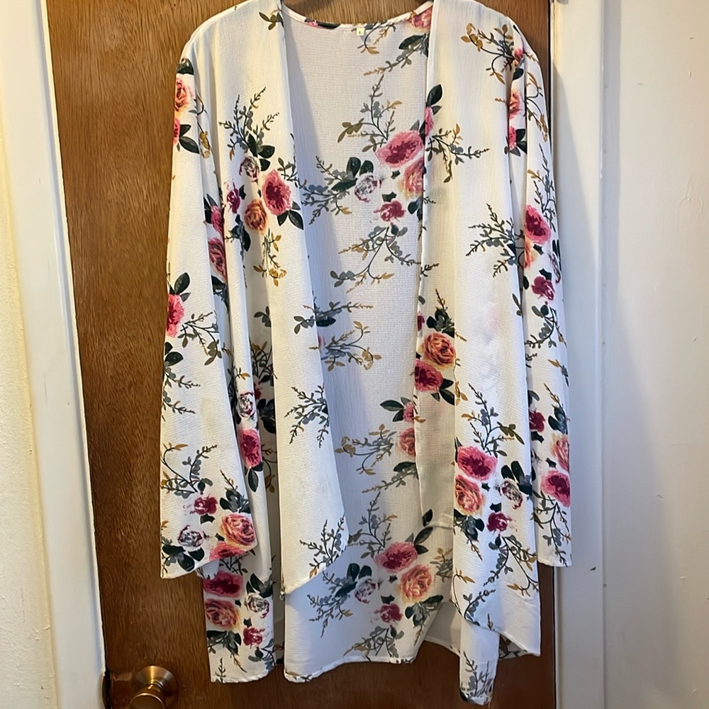 Lightweight Open Front Cardigan Sz L